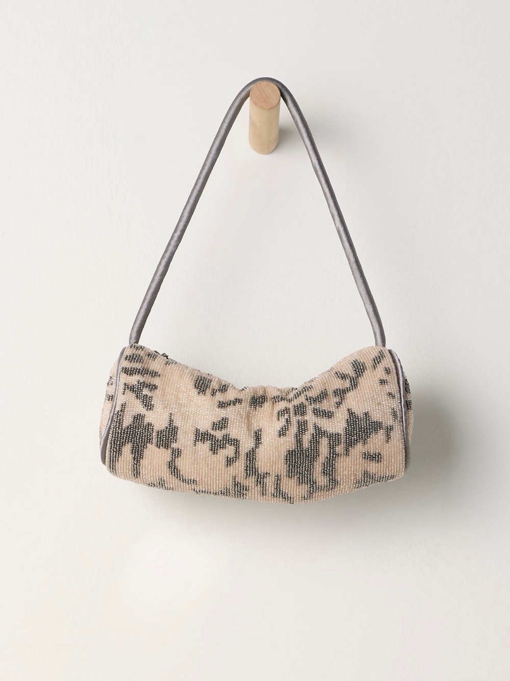 Free People Bailey Beaded Barrel Bag
